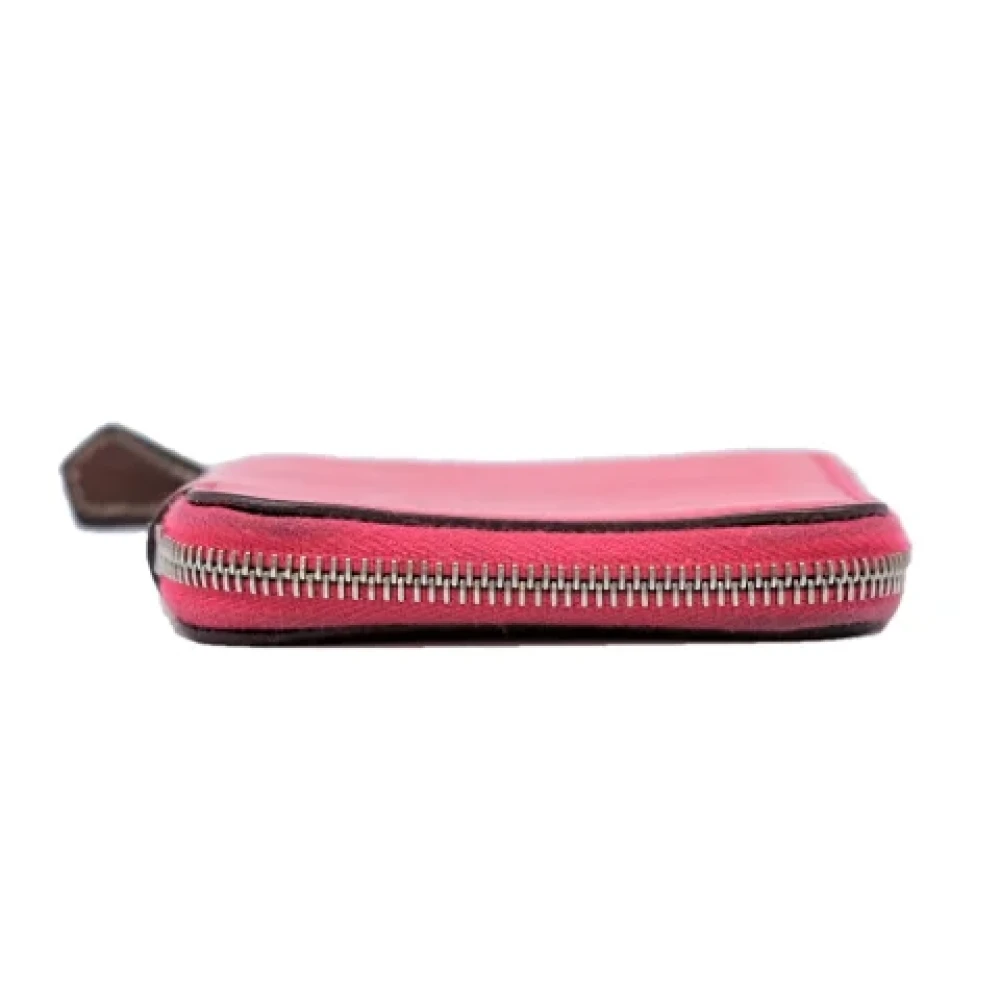 Hermès Vintage Pre-owned Canvas wallets Red Dames