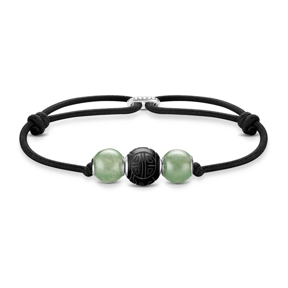 Thomas Sabo Women's Black/Green Bracelet Bead A2079-811-11-L22v