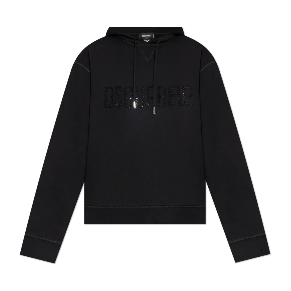 Dsquared2 Sweatshirt met logo Black Dames