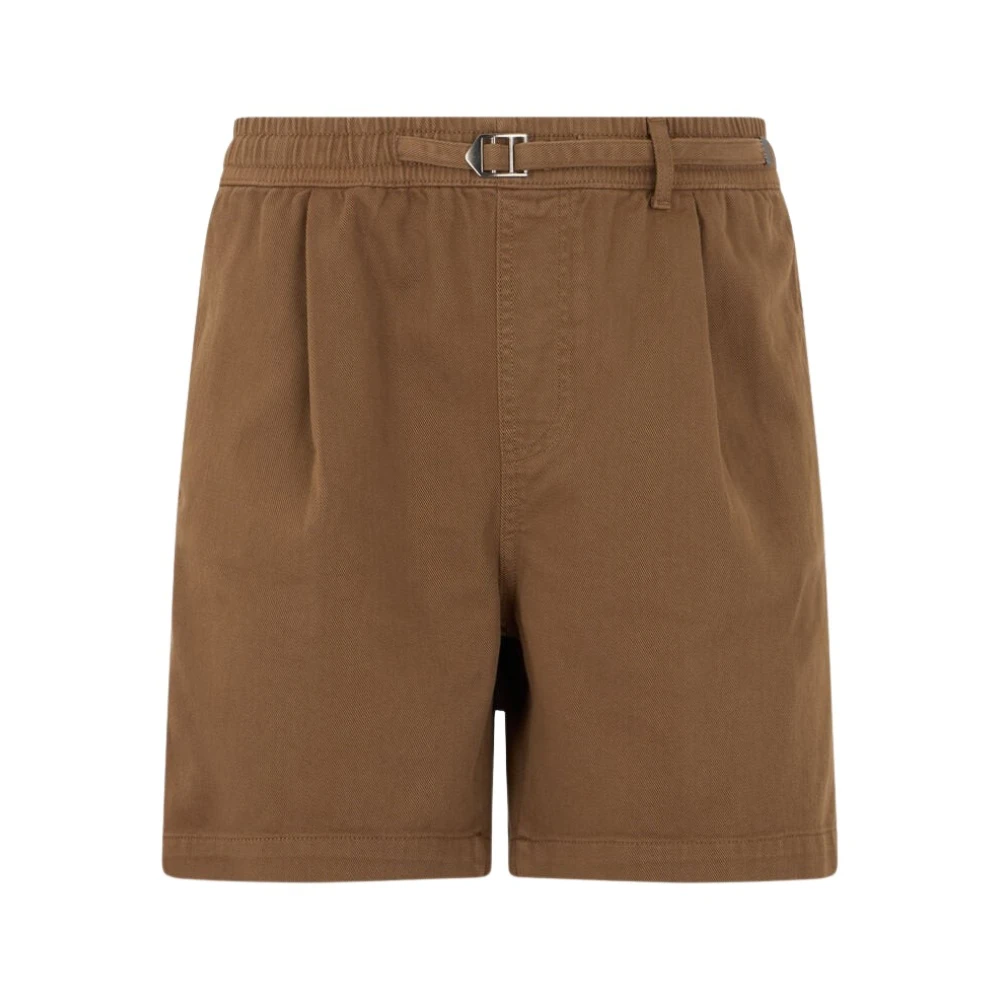 Roberto Cavalli , Casual Shorts, Male, Green, M, Belted Cotton Shorts