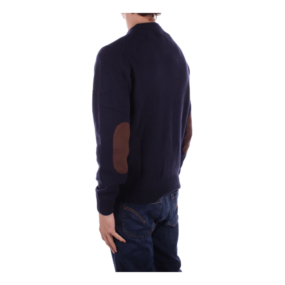 Barbour Blauwe Logo Front Sweater Blue Heren