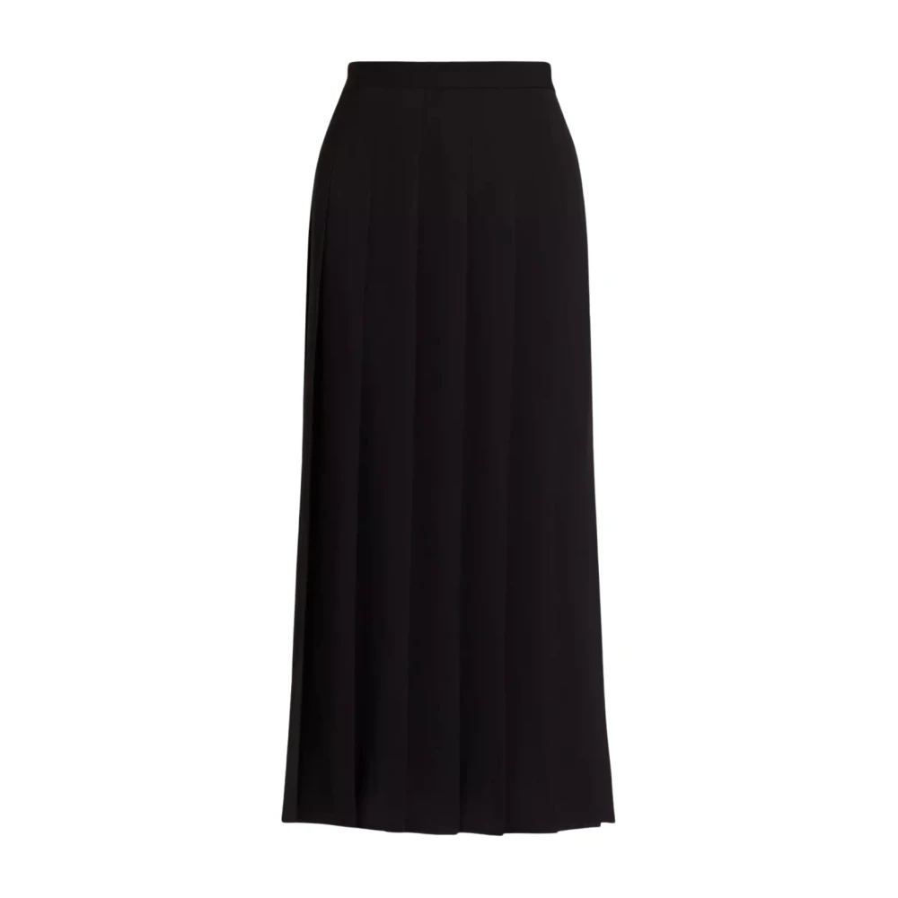 Ralph Lauren Geplooide Midi Rok Black Dames