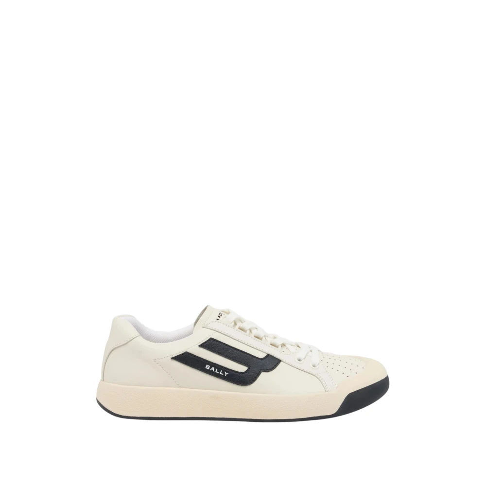 Bally Perforated Leather Sneakers Heren Schoenen Beige