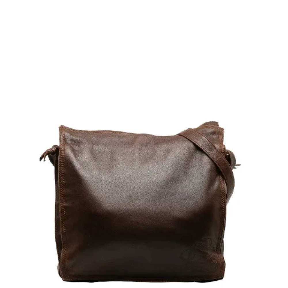 Loewe Pre-owned Leather shoulder-bags Brown Dames