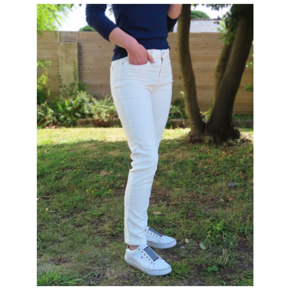 Islow Corduroy Slim 7 8 Broek Beige Dames