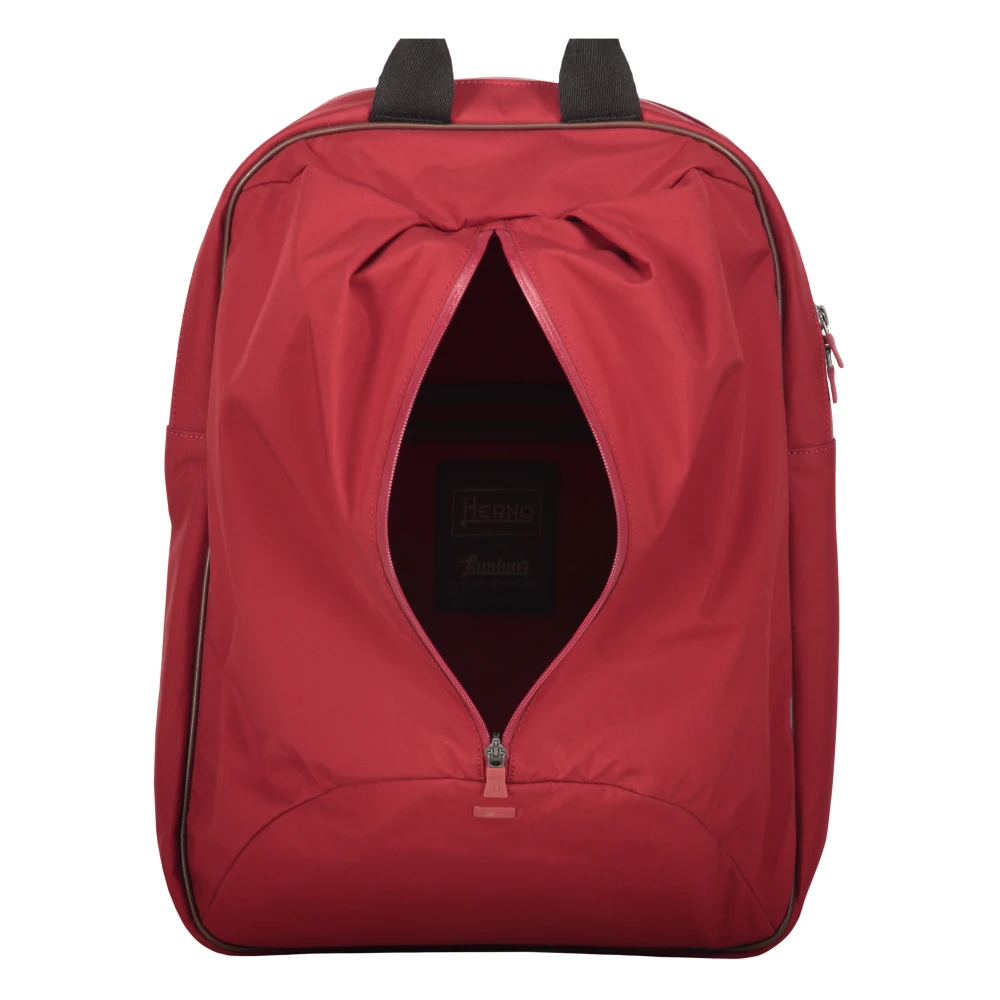 Herno Stoffen Rugzak met Laptopvak Red Heren