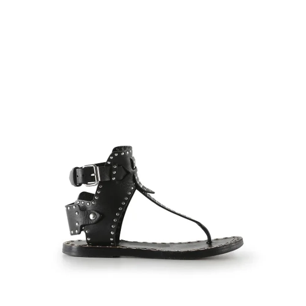 Isabel Marant Pre-owned Leather sandals Black Dames