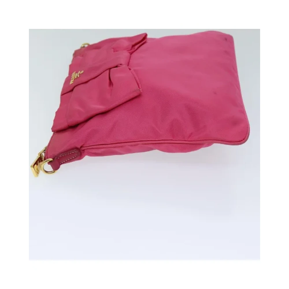 Prada Vintage Pre-owned Nylon prada-bags Pink Dames