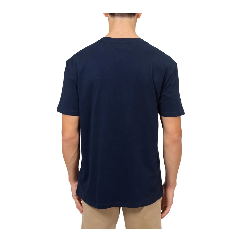 Tommy Jeans Lineair Logo Regular Fit T-Shirt Blue Heren