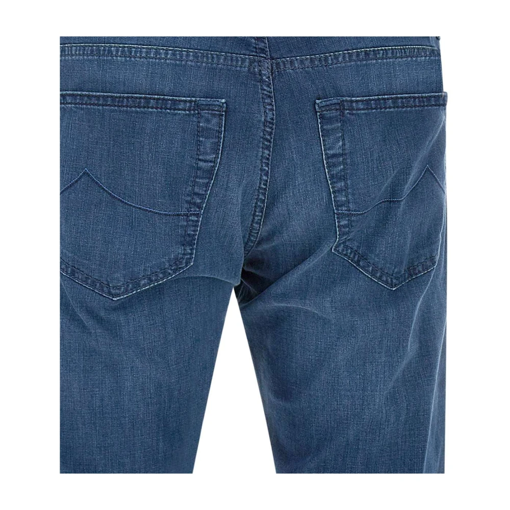 Jacob Cohën Blauwe Stretch Denim Jeans Blue Heren