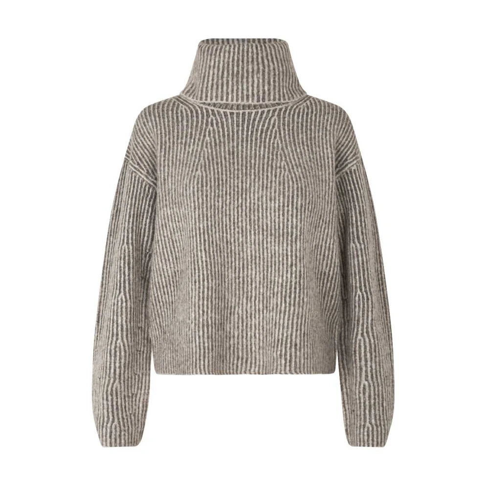 MbyM Taupe Gebreide Coltrui Kemina Beige Dames