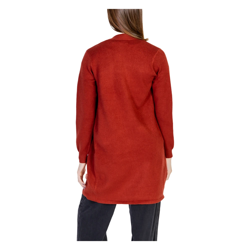 Vero Moda Bordeaux Gebreide Vest Herfst Winter Red Dames
