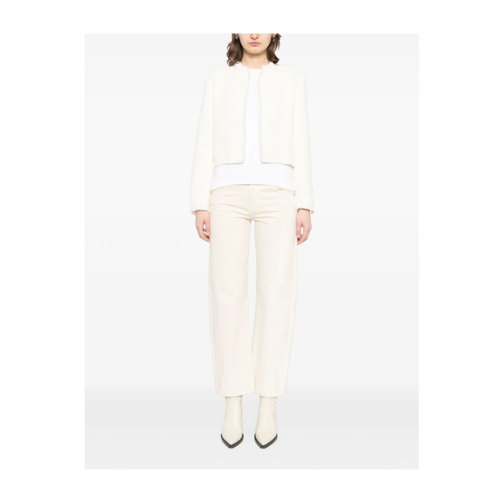 IRO Beige Fringed Edge Jacket Beige Dames