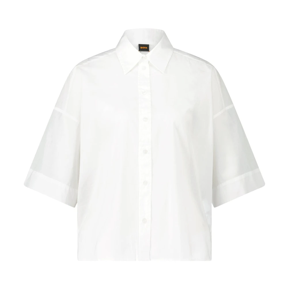 Hugo Boss Elegant Oversized Shirt Balinas White Dames