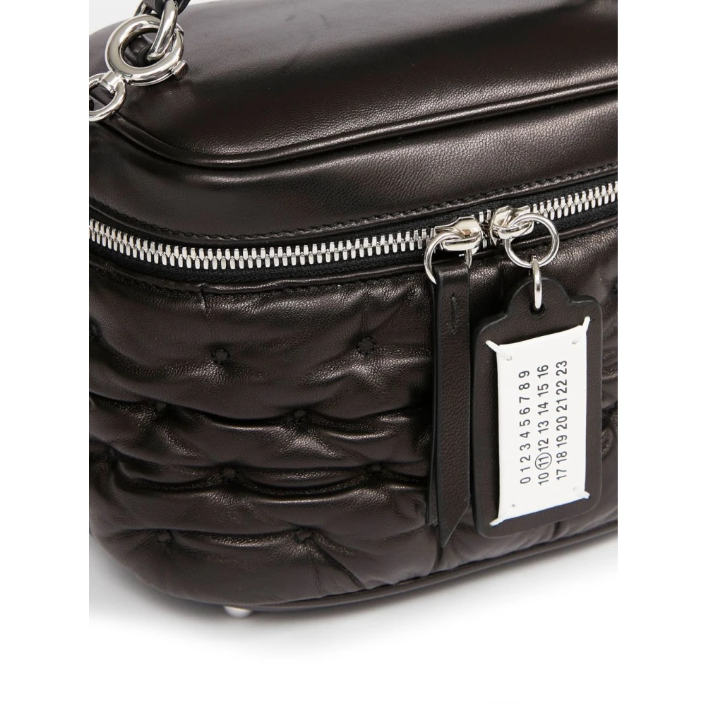 Maison Margiela Zwarte Glam Slam Leren Handtas Black Dames