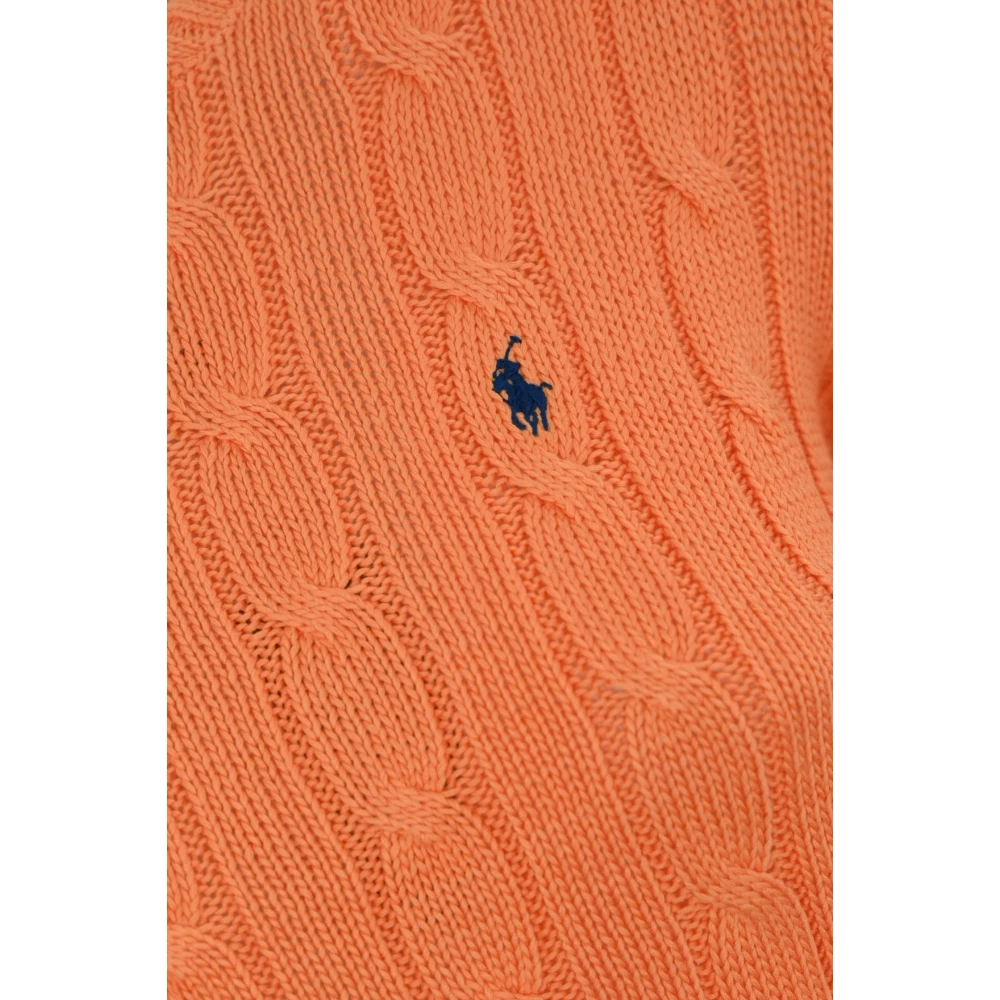 Polo Ralph Lauren Oranje Kabeltrui Orange Dames