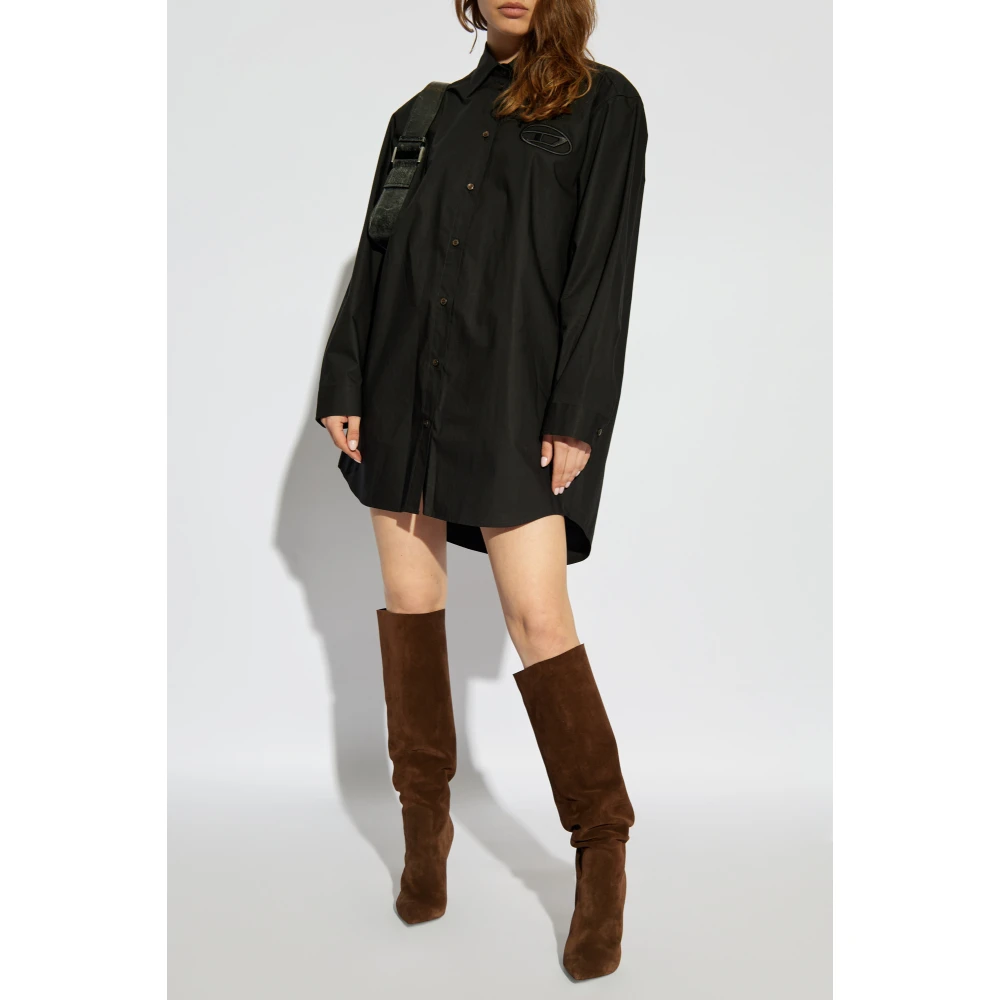Diesel Jurk `D-Dalis` Black Dames