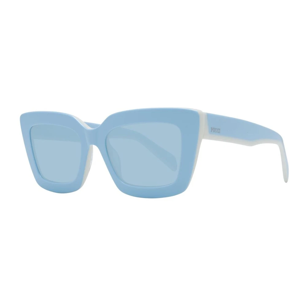 Blå Rektangulære Solbriller med UV-beskyttelse
