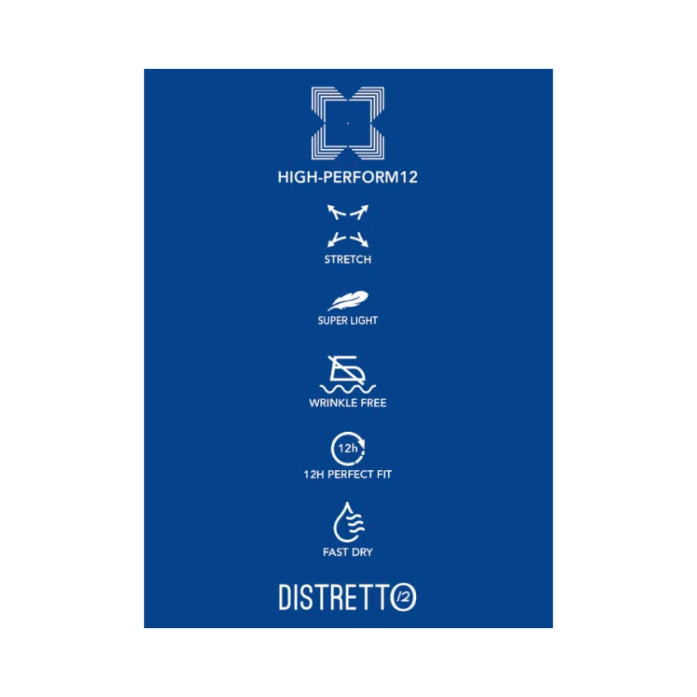 Distretto12 Actief Tew Shirt Blue Heren