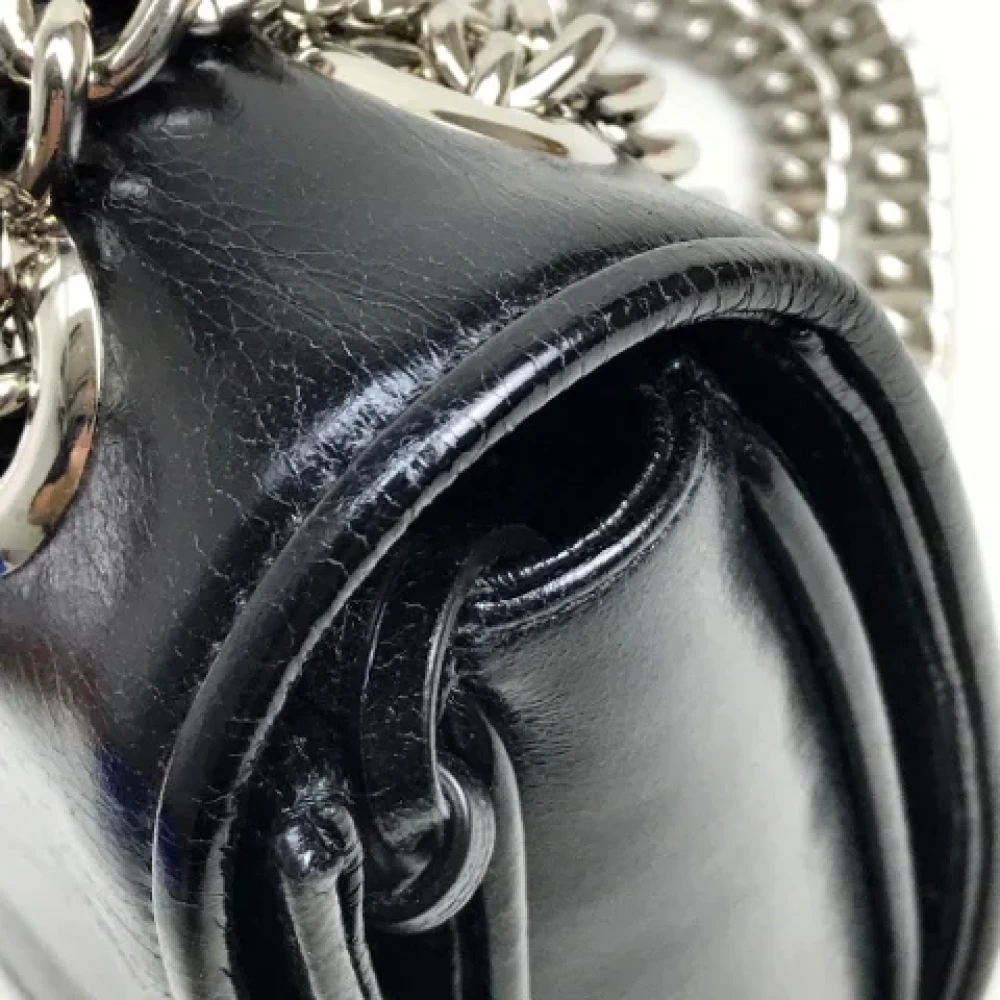 Miu Pre-owned Leather shoulder-bags Black Dames