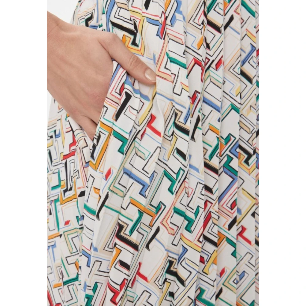 Tommy Hilfiger AMD Plated Knie Jurk Damesmode Multicolor Dames