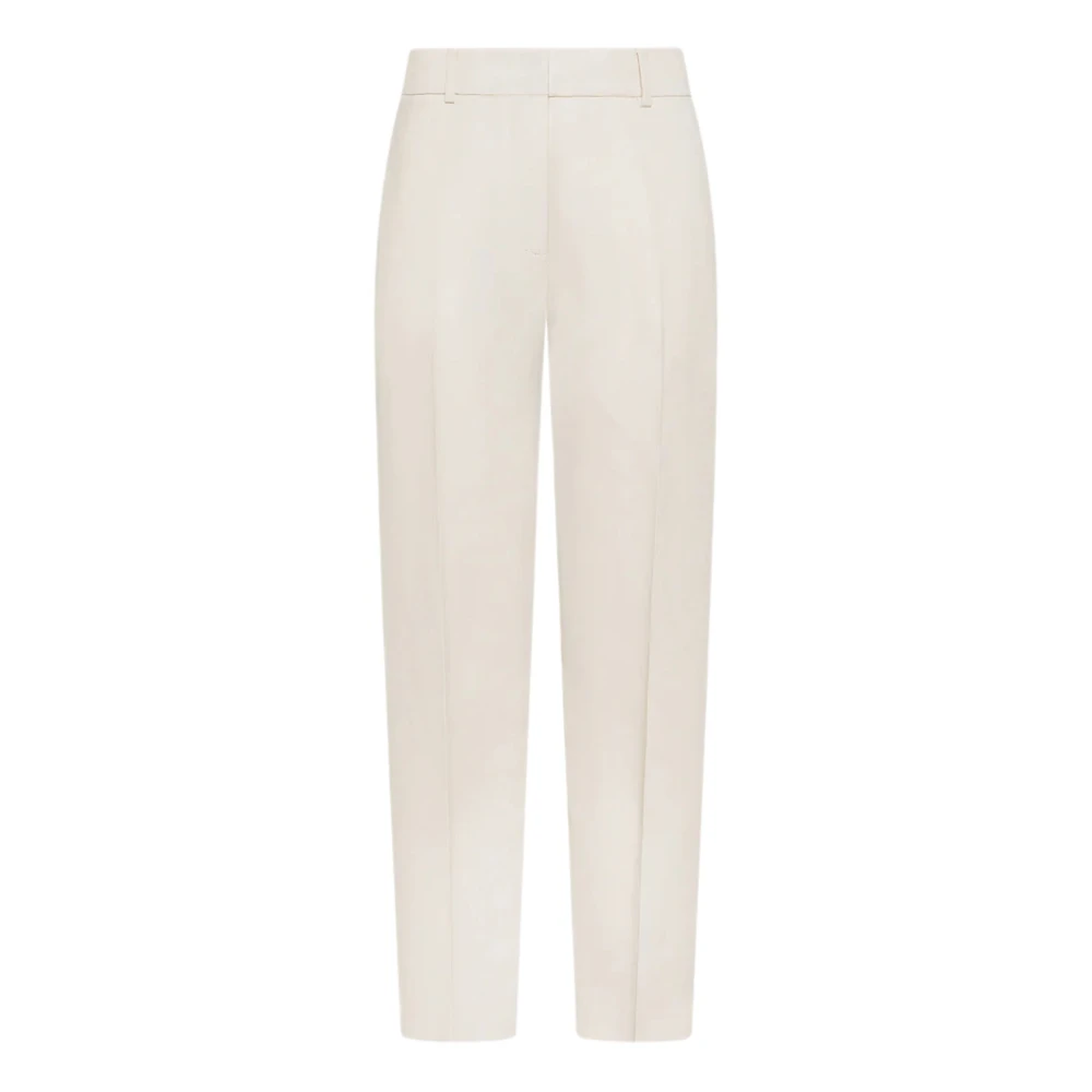 Seventy Women's Beige Slim-Fit Trousers, 2XS, Carrot Fit Trousers