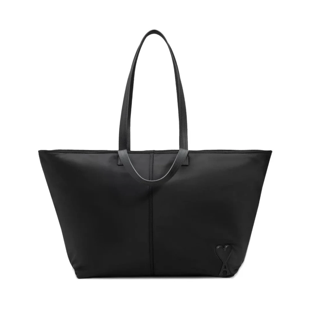 Ami Paris Svart Marcel Nylon Toteväska