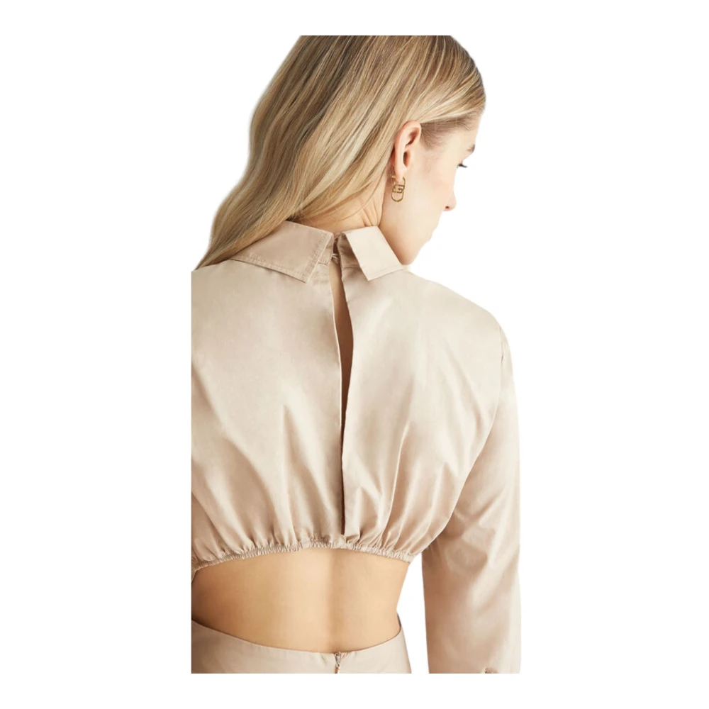 Liu Jo Elegante Lange Jurk Beige Dames