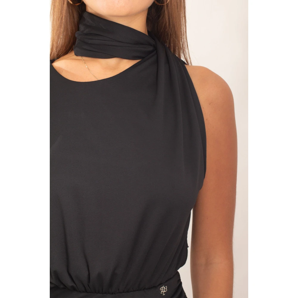 Aniye By Stijlvolle Mouwloze Dressjett Black Dames