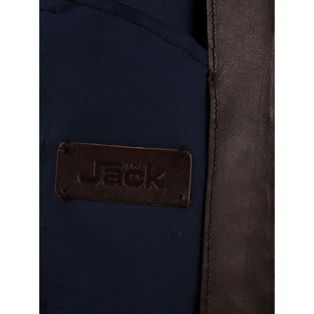 The Jack Leathers Derek Seamless Leren Jas Brown Heren