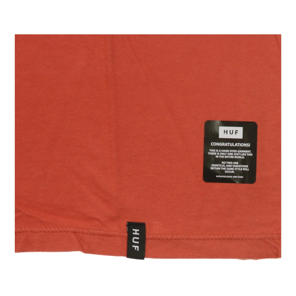 HUF Poppy Box Logo T-Shirt Red Heren
