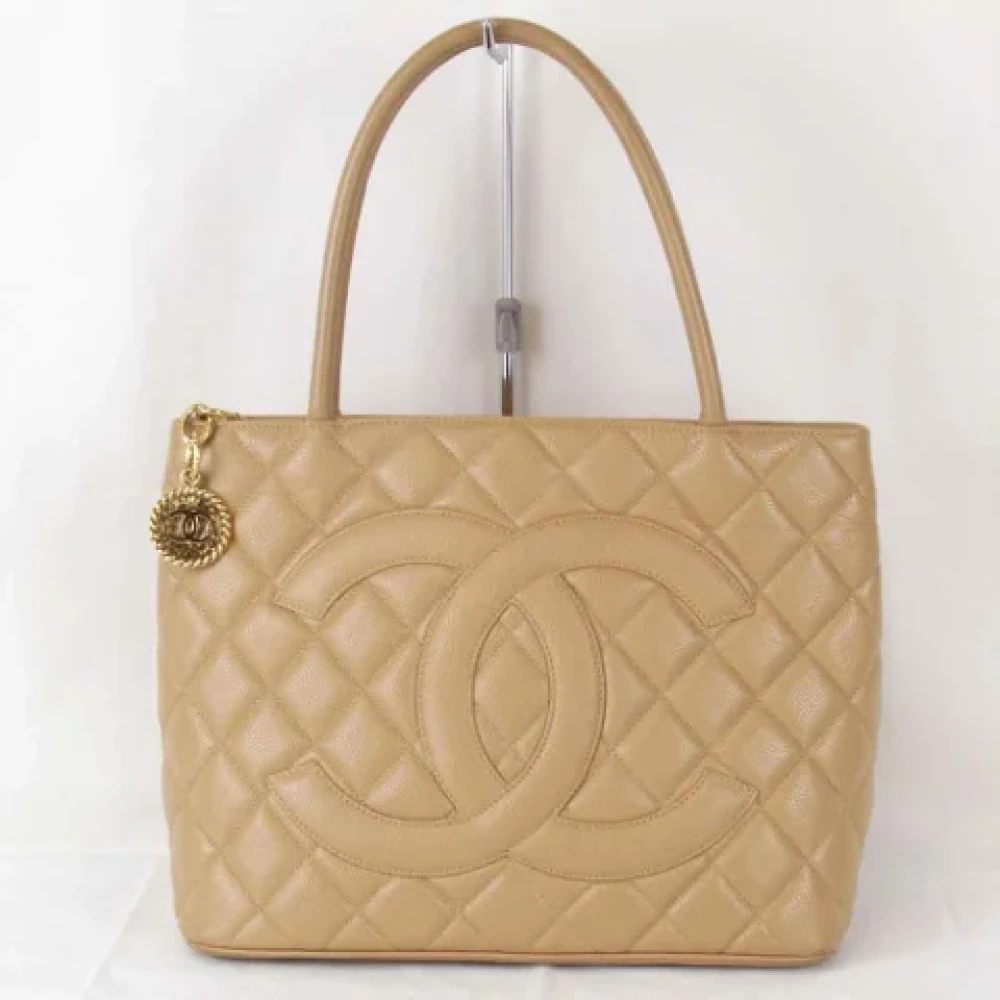 Chanel Vintage Pre-owned Leather totes Brown Dames