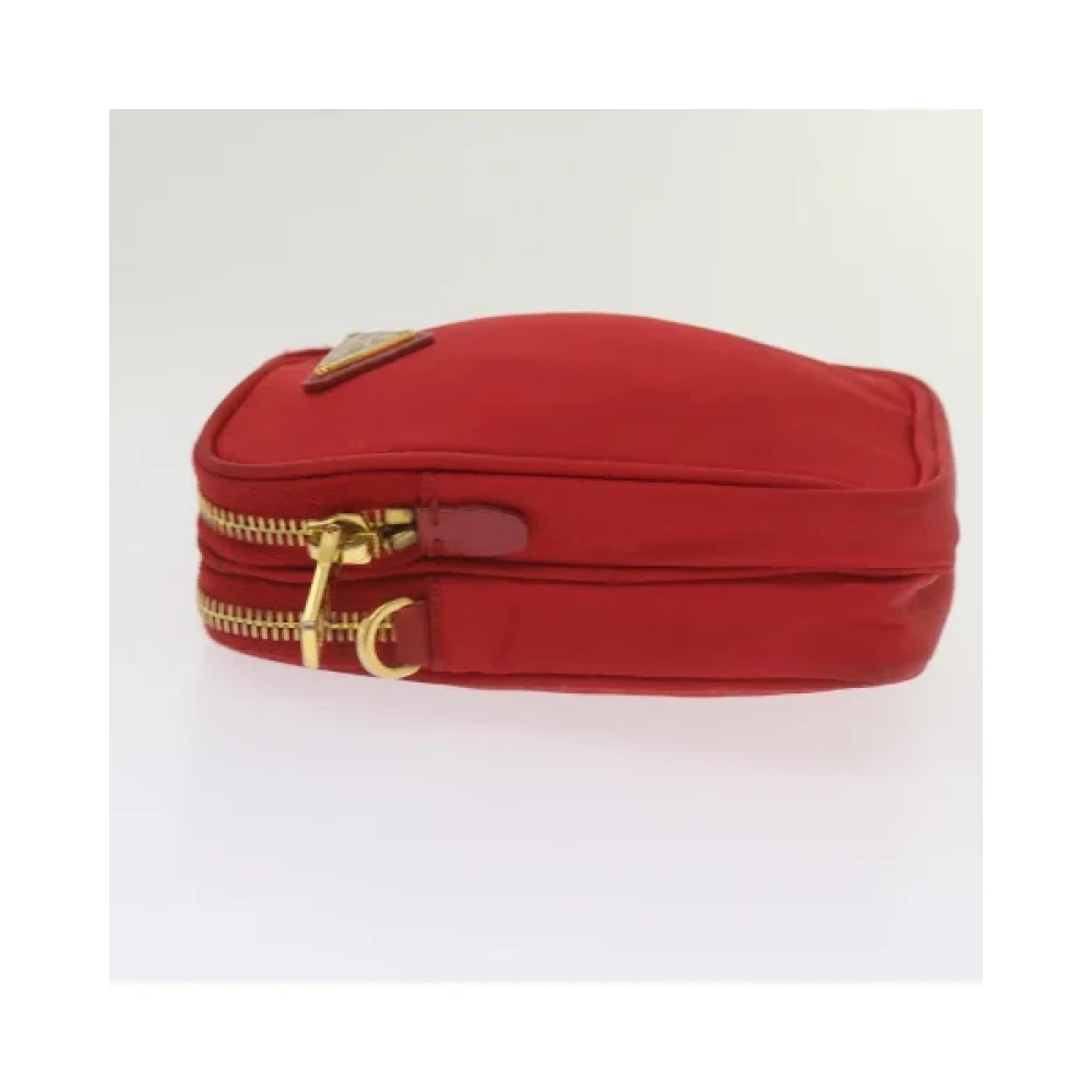 Prada Vintage Pre-owned Nylon prada-bags Red Dames