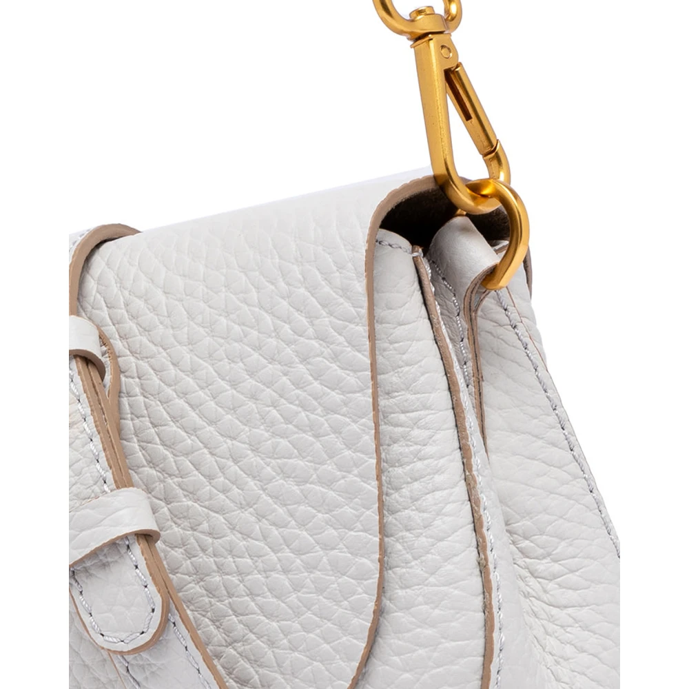 Gianni Chiarini Stijlvolle Afneembare Handvat Schoudertas White Dames