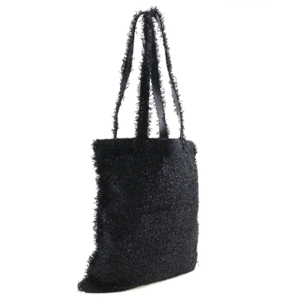 Chanel Vintage Pre-owned Canvas chanel-bags Black Dames