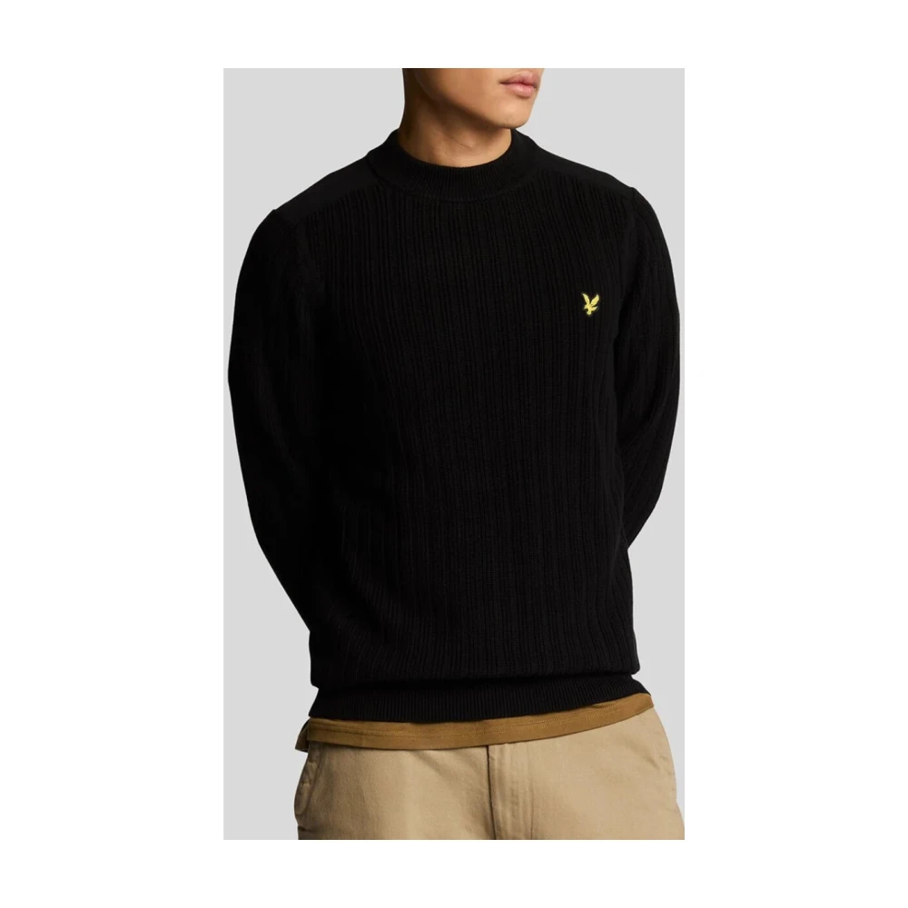 Lyle & Scott Zwart Langemouw Gebreid Black Heren