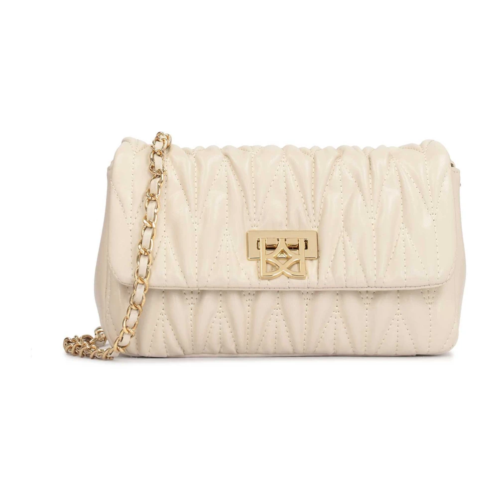 Kazar Gewatteerde Leren Schoudertas Beige Dames
