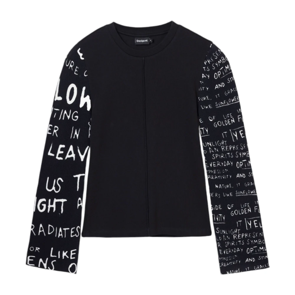 Desigual Dames T-shirt en Tank Top Collectie Black Dames