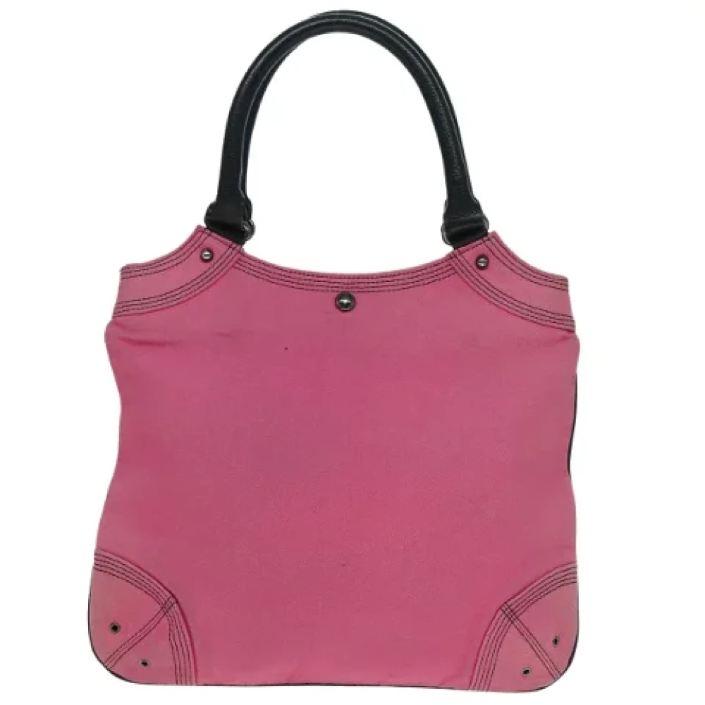 Burberry Vintage Pre-owned Canvas handbags Pink Dames