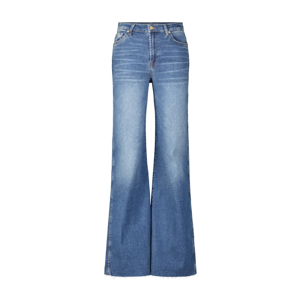 7 For All Mankind Jeans Flare Blue Dames