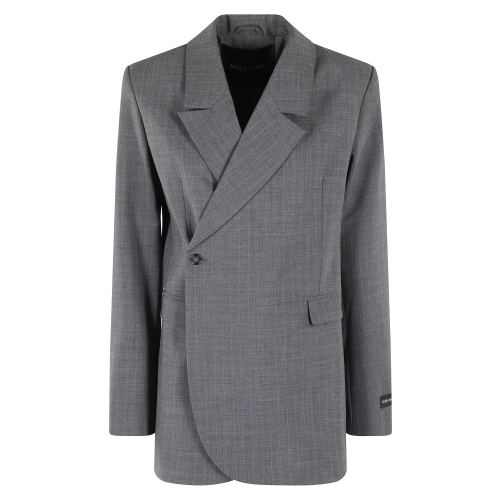 Birgitte Herskind Stijlvolle Lilith Blazer voor vrouwen Gray Dames