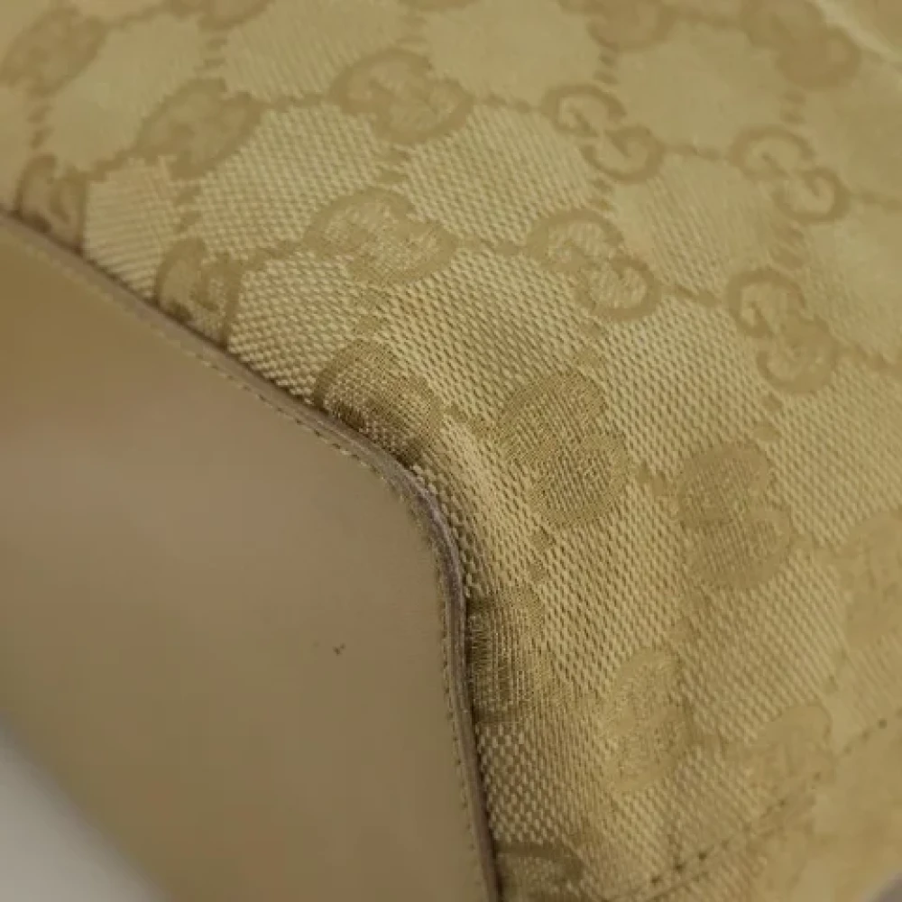 Gucci Vintage Pre-owned Canvas gucci-bags Beige Dames