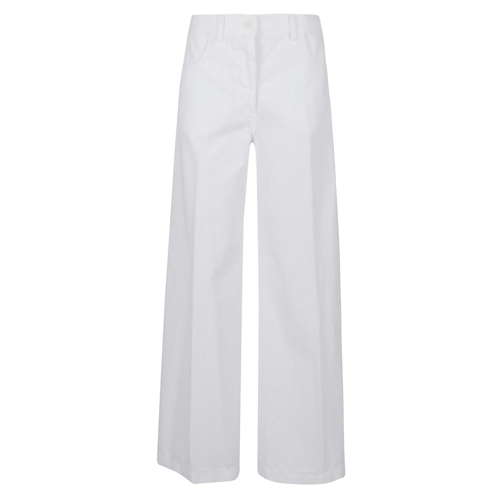 Aspesi Witte Pantalone Mod.0156 White Dames
