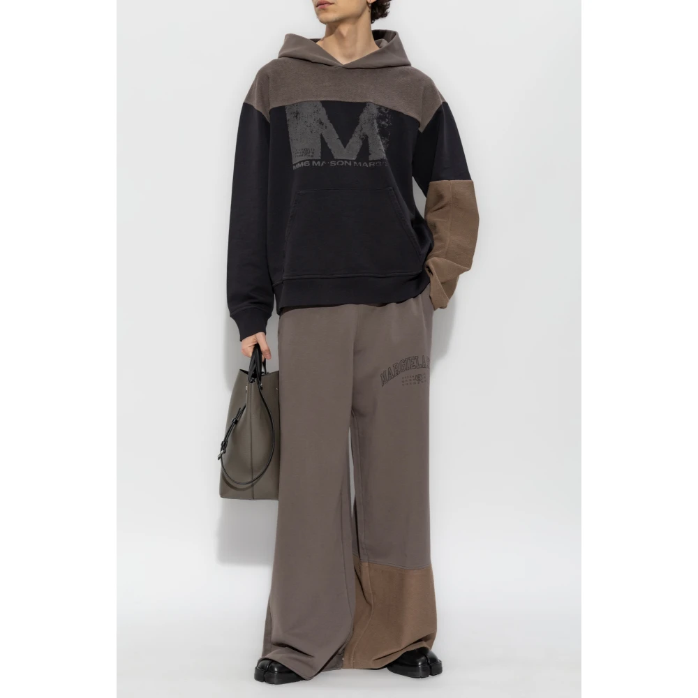 MM6 Maison Margiela Sweatpants met logo Brown Heren