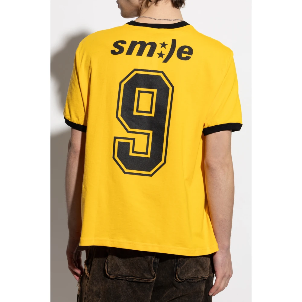 Misbhv T-shirt met print Yellow Heren