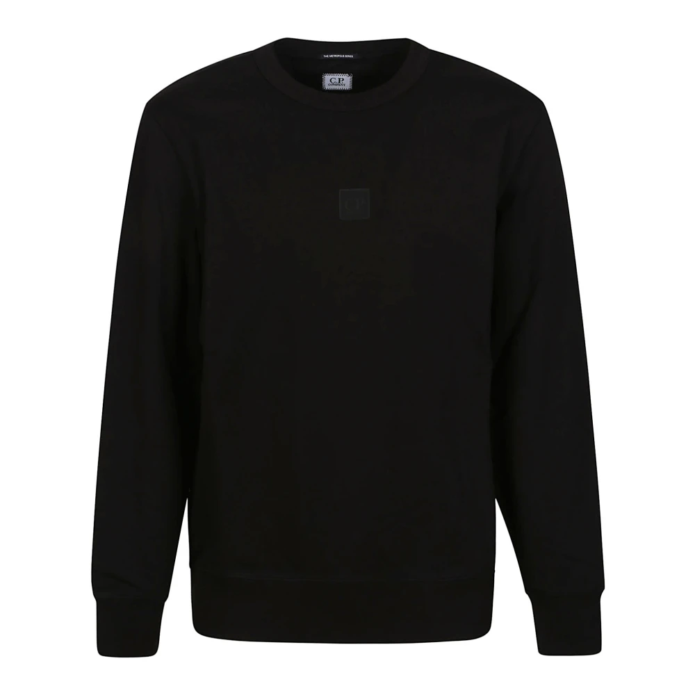 C.P. Company Zwarte Metropolis Stretch Fleece Sweatshirt Black Heren