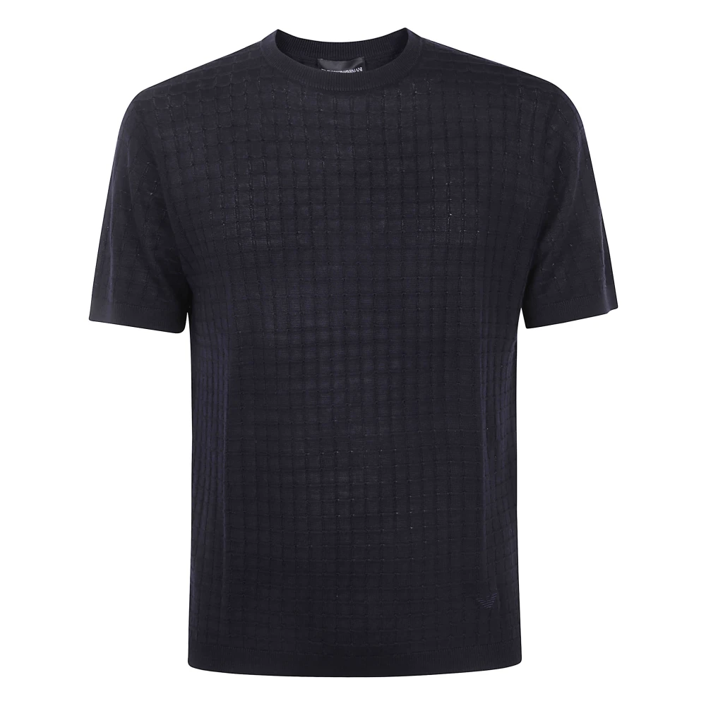 Emporio Armani Mannelijk Blauw Truien & Vesten Heren, S, Ronde Hals Sweater
