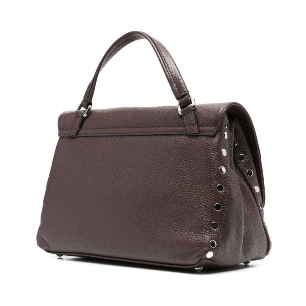Zanellato Bruine Schoudertas met Overslag Brown Dames