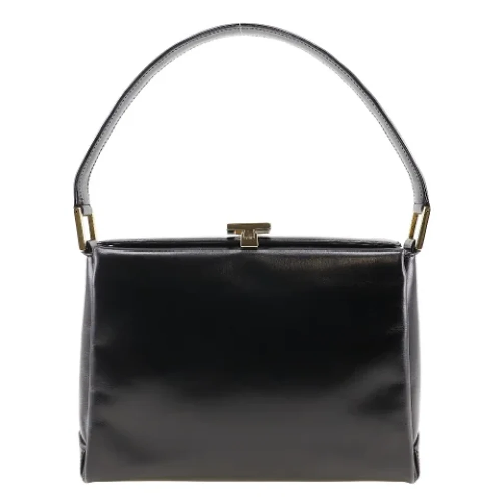 Gucci Vintage Pre-owned Leather handbags Black Dames