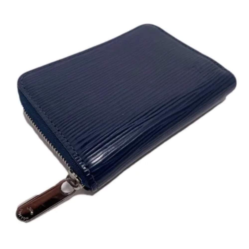 Louis Vuitton Vintage Pre-owned Fabric wallets Blue Dames